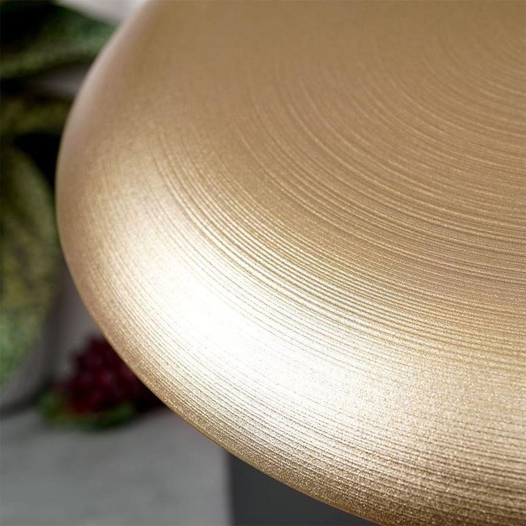 Vilde, talerz obiadowy, płytki duży, szklany, złoty / patera, 32.5 cm