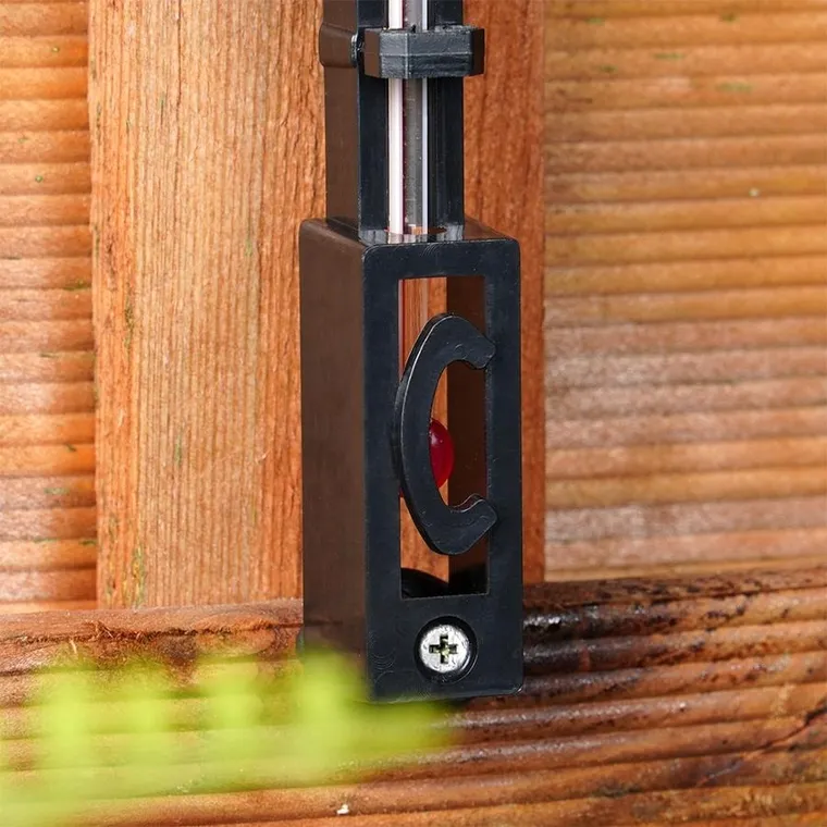 Vilde, termometr, zewnętrzny, czarny, 27 cm