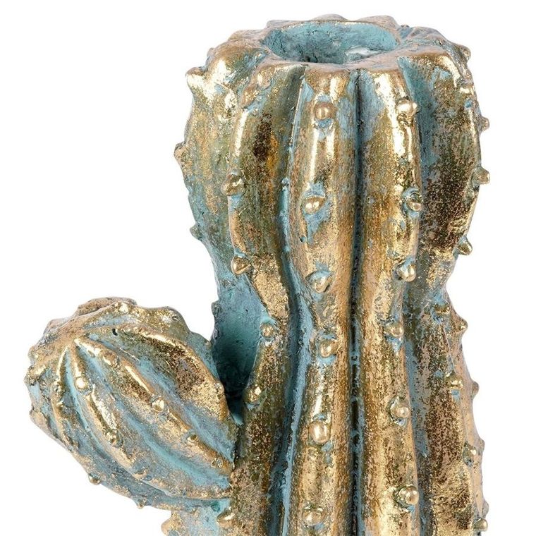 Vilde, wazon na kwiaty złoty kaktus, 41.5 cm