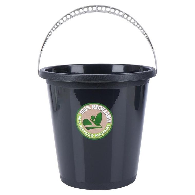 Vilde, wiadro plastikowe, czarne, 5 l