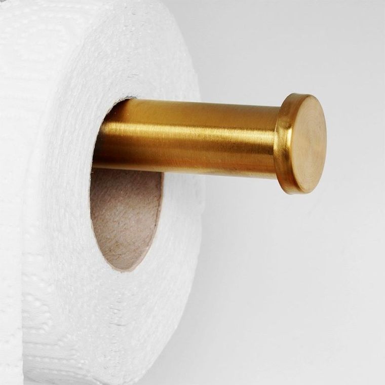 Vilde, wieszak na ręcznik papierowy, stalowy, złoty