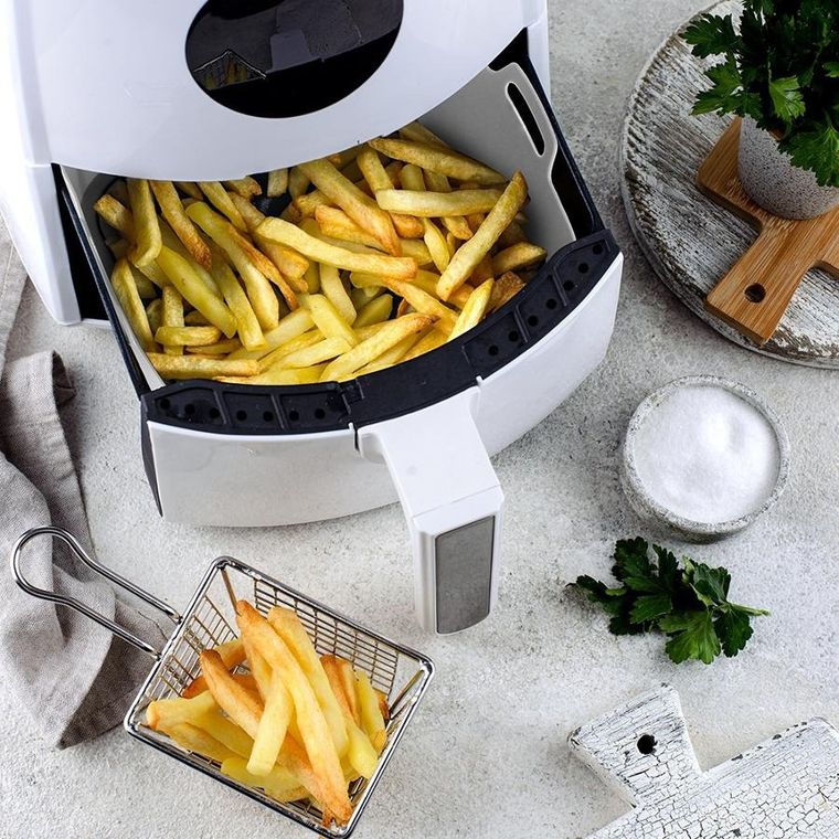 Vilde, wkład do frytkownicy Air fryer, silikonowy szary, 22 cm