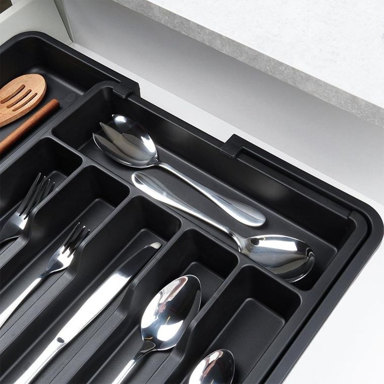 Vilde, wkład na sztućce do szuflady, rozsuwany, 33-56,5-37,5 cm