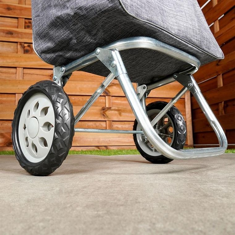 Vilde, wózek z torbą na zakupy, szary, 30l