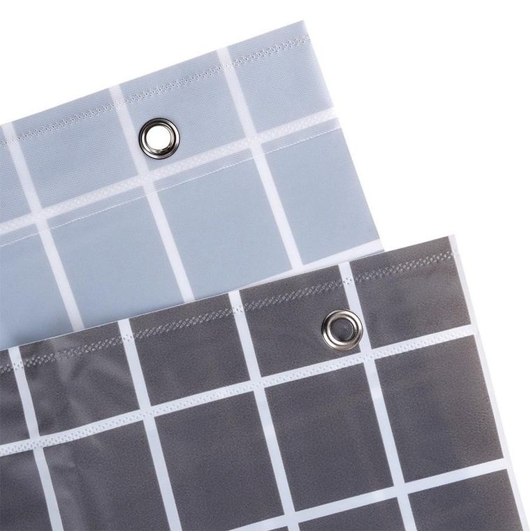 Vilde, zasłona prysznicowa, haczyki, wodoodporna, 180-180 cm