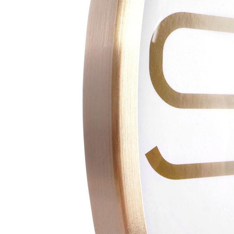 Vilde, zegar ścienny, złoty biały, 30 cm