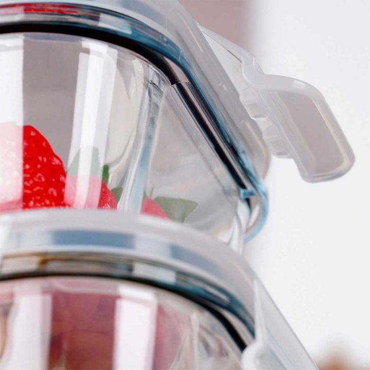 Vilde, zestaw szklanych pojemników na żywność z pokrywami i uszczelkami