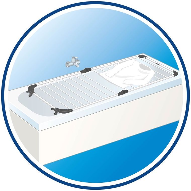 Vileda, Acrobath, suszarka na pranie, wewnętrzna, nawannowa, 157233