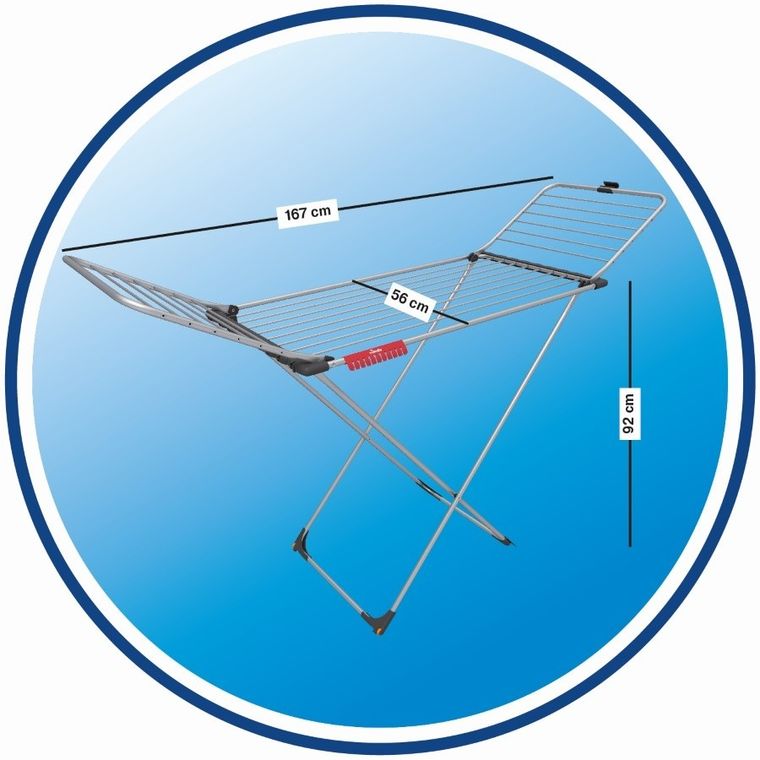 Vileda, Aluminium 100, suszarka na pranie, stojąca, 157336