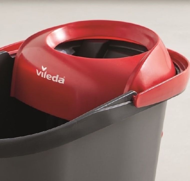 Vileda, Ultramat Turbo, mop płaski, w zestawie z wiadrem, 163425