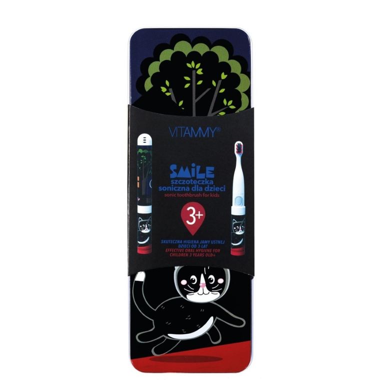 Vitammy, Prosonic Smile, szczoteczka soniczna, Czarny Kot