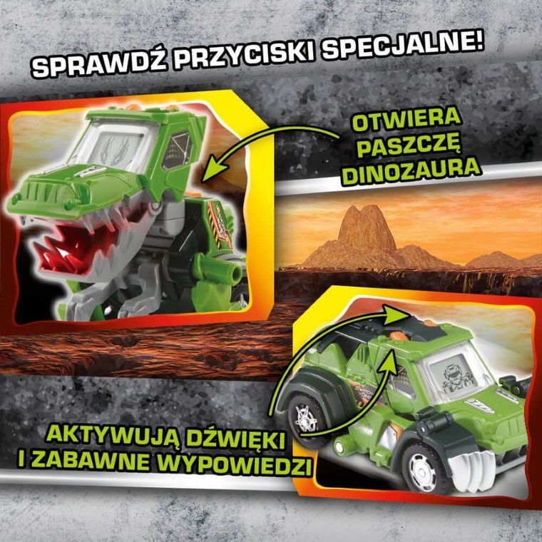 Vtech, Motozaury, Tyranozaur T-Rex, pojazd transformujący
