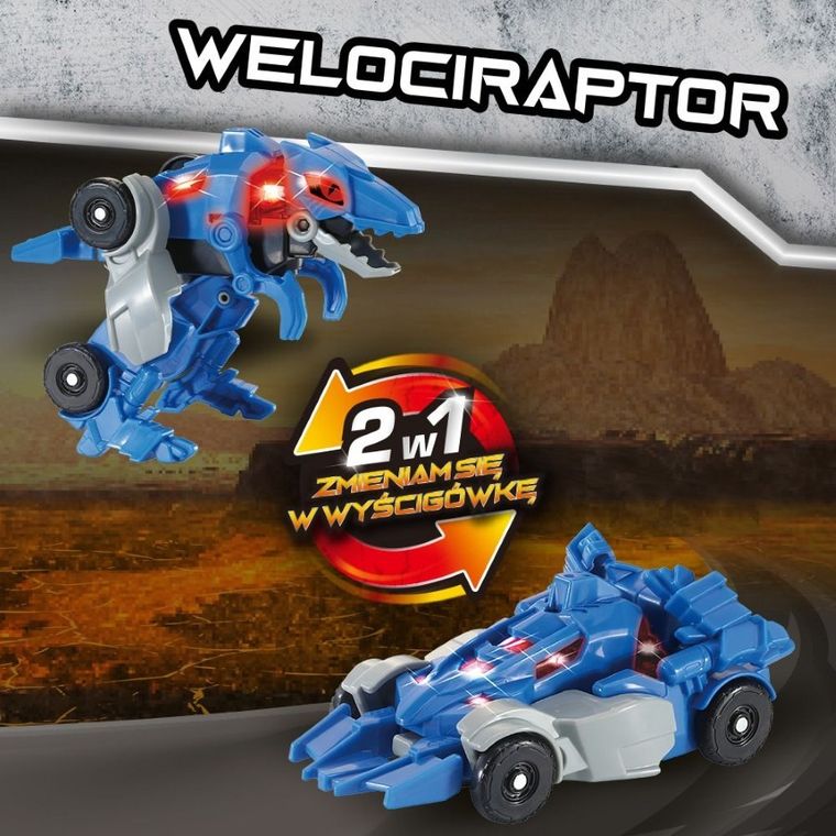 Vtech, Motozaury, Welociraptor, pojazd transformujący w jajku