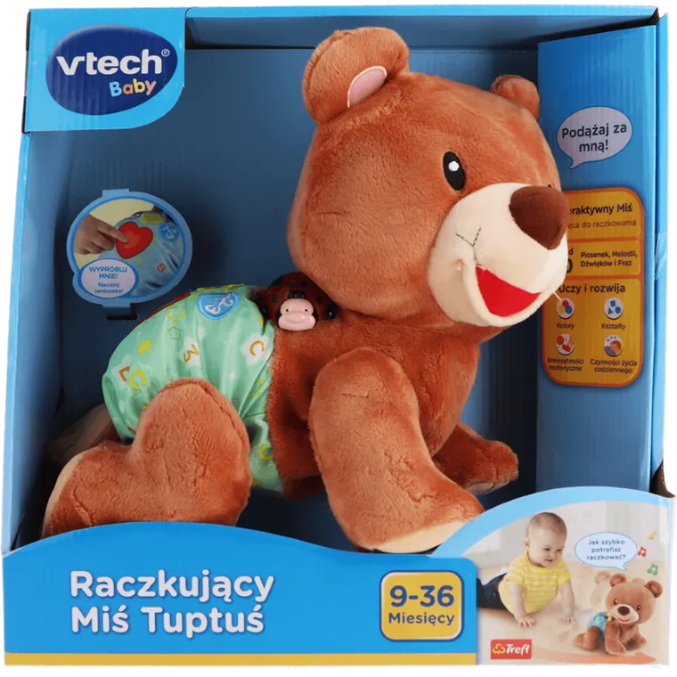 Vtech, Raczkujący Miś Tuptuś, maskotka edukacyjna