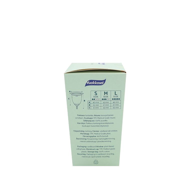 Vuokkoset, kubeczek menstuacyjny, rozmiar M
