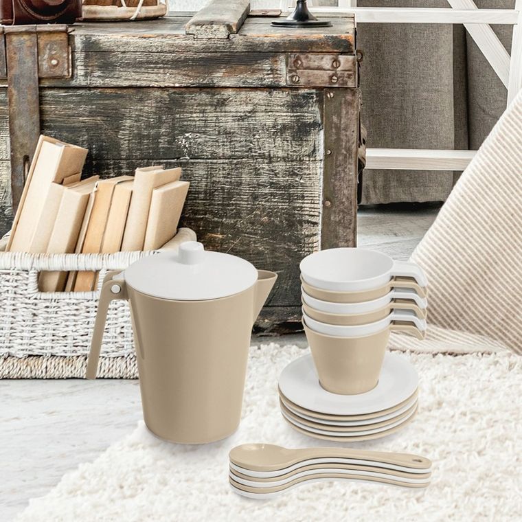 Wader, Biszkoptowa Chmurka, serwis kawowy, 19 elementów