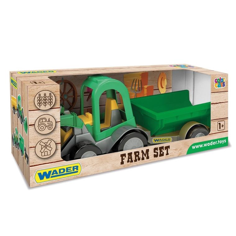 Wader, Farmer, traktor ładowarka z przyczepą