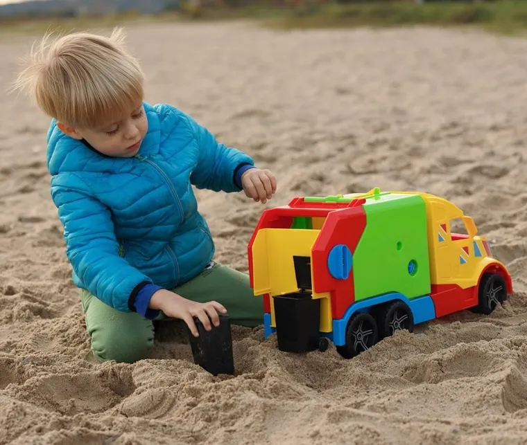 Wader, Magic Truck Basic, ciężarówka śmieciarka