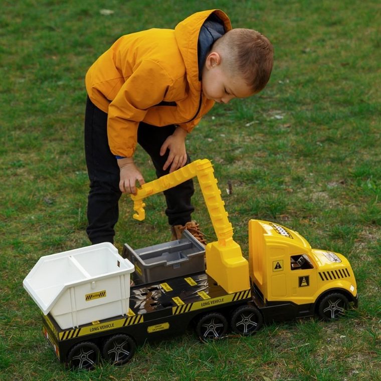Wader, Magic Truck Technic, ciężarówka laweta z kontenerami