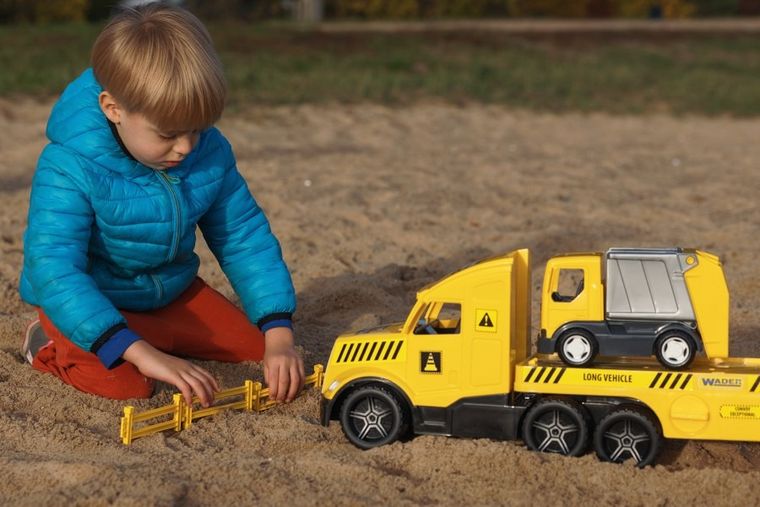 Wader, Magic Truck Technic, ciężarówka laweta ze śmieciarką
