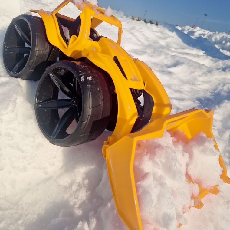 Wader, Maximus, spychacz, żółty, 68 cm