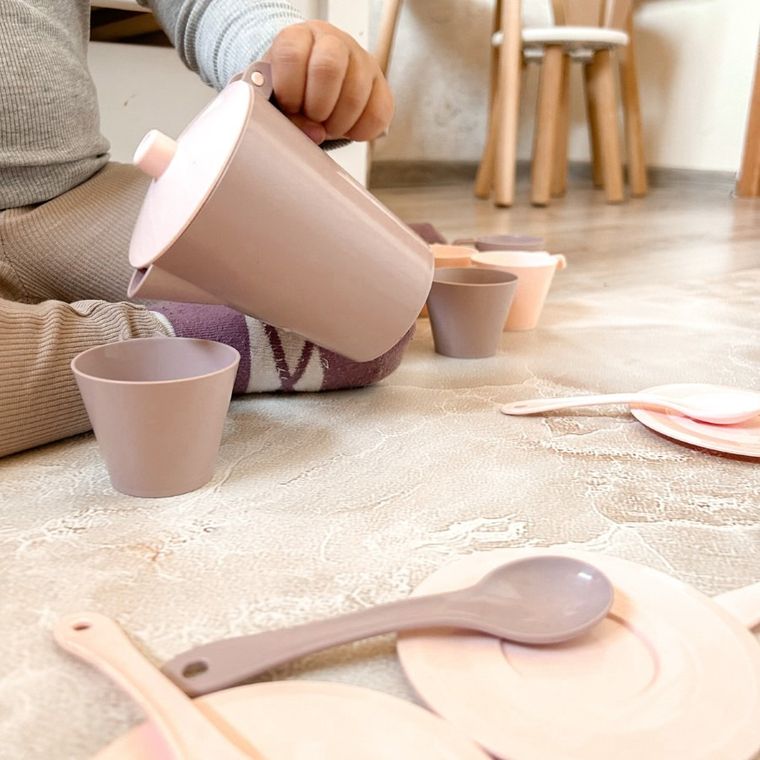 Wader, Różana Wata Cukrowa, serwis kawowy, 19 elementów