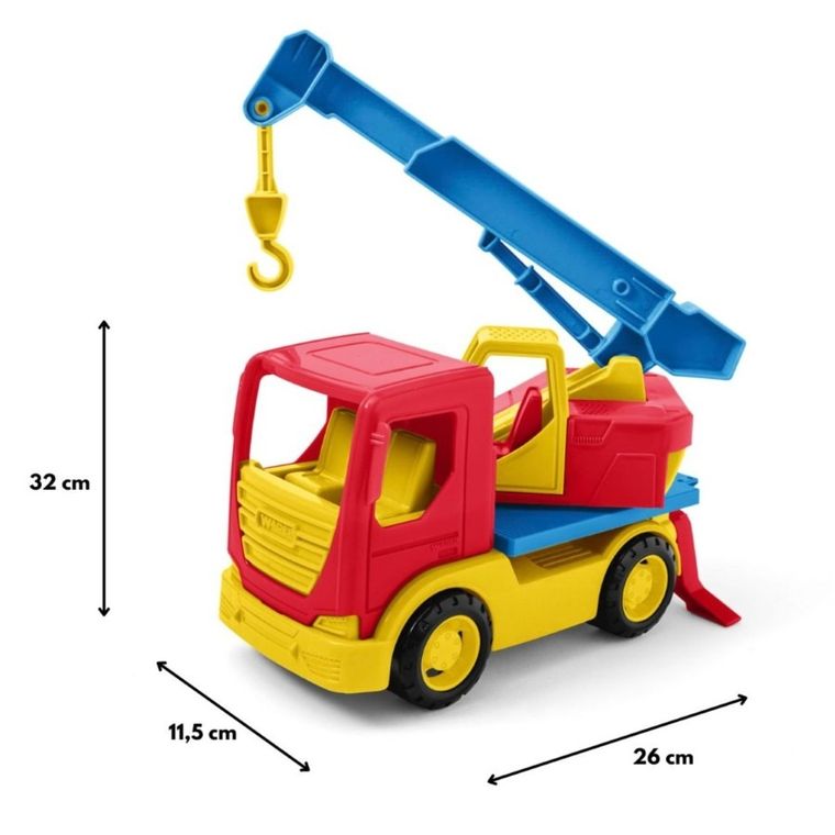 Wader, Tech Truck, Dźwig, 26 cm