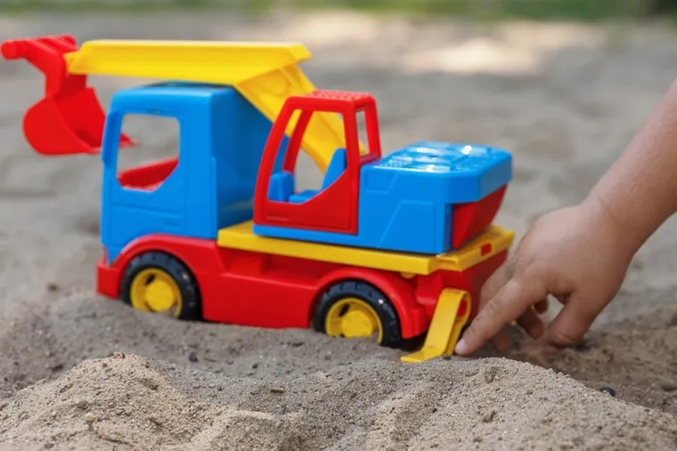 Wader, Tech Truck, Koparka, 27 cm