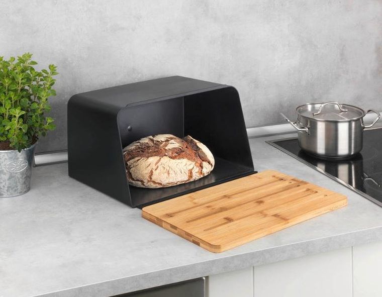 Wenko, chlebak z deską do krojenia z drewna bambusowego, Kubo