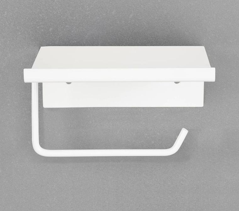 Wenko, Desulo, uchwyt na papier toaletowy, metalowy z półką