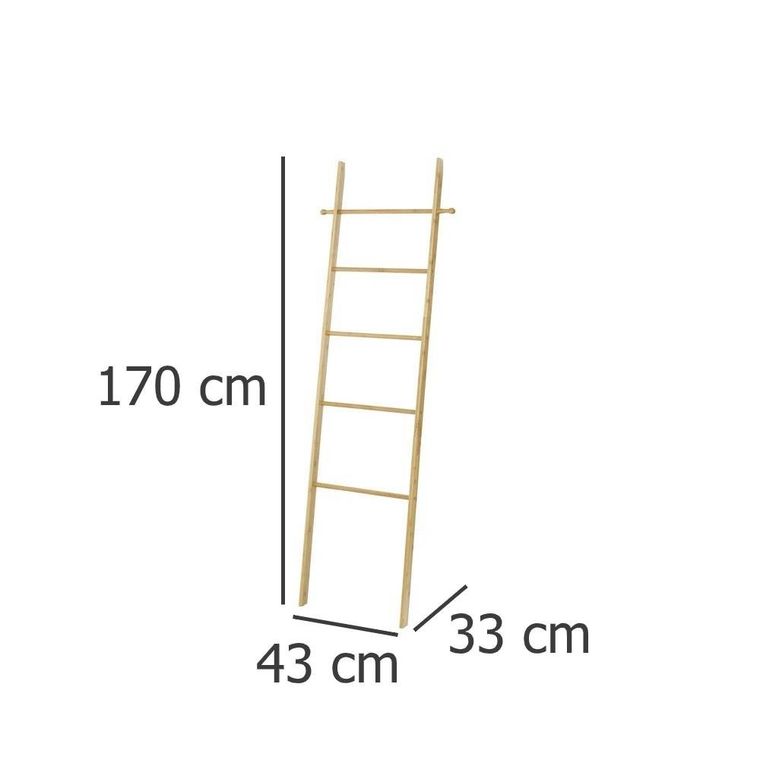 Wenko, drabina do wieszania ręczników, Bahari, bambusowa