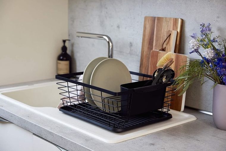 Wenko, Drip, ociekacz na naczynia, czarny, 36-30 cm