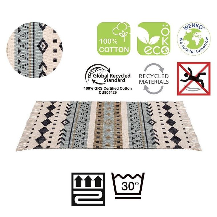 Wenko, dywanik łazienkowy, Bere, bawełna, 50-80 cm