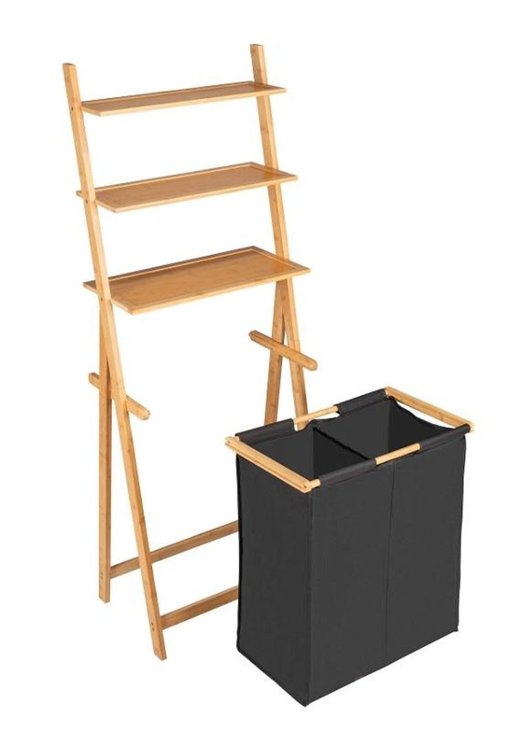 Wenko, Ecori, regał drabinka z koszem na pranie