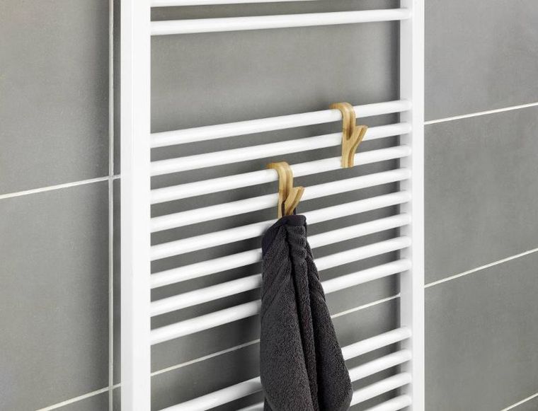 Wenko, haczyki na grzejnik, bambusowe, 2 szt.