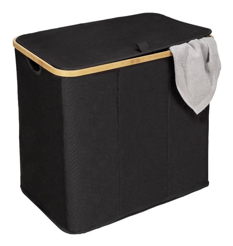 Wenko, kosz na pranie, bambus, 57-50-37, Trio Ecori