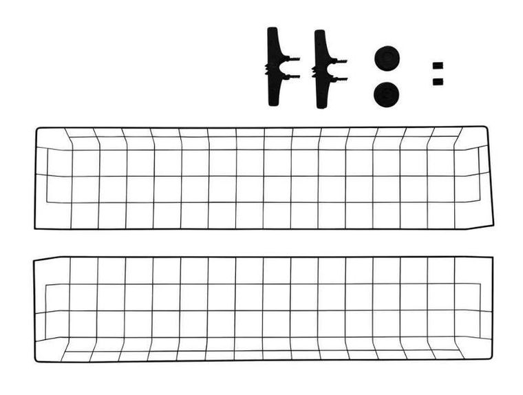 Wenko, koszyk do garderoby, szafy, Herkules, 2 szt., 83-38-8 cm