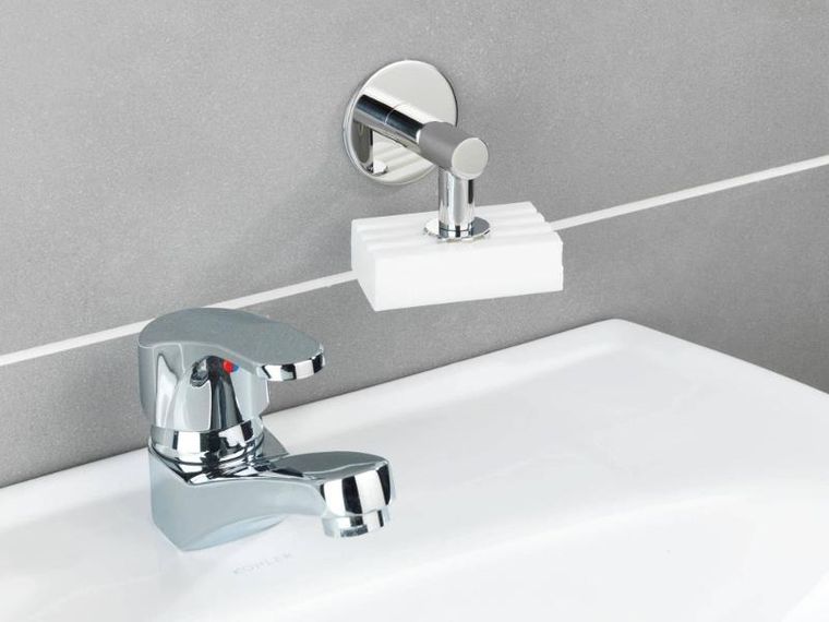 Wenko, magnetyczny uchwyt, mydelniczka Turbo-Loc® ze stali nierdzewnej