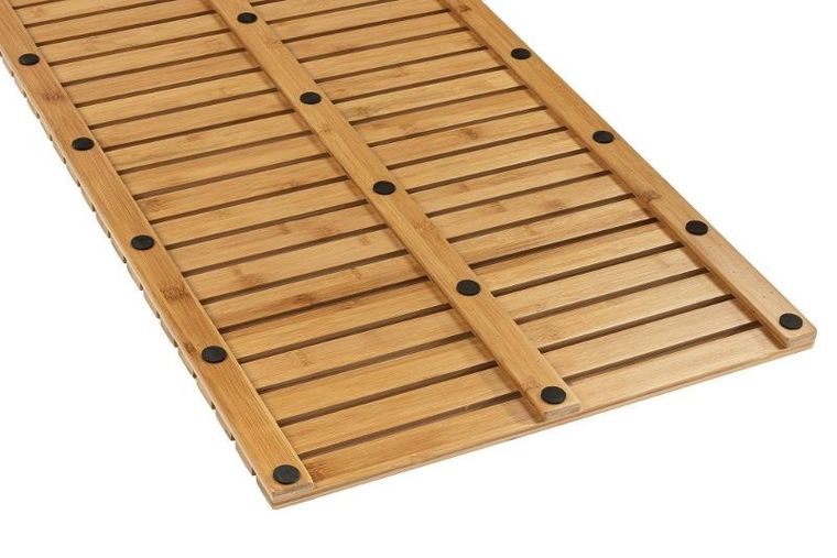 Wenko, mata łazienkowa, podest z drewna bambusowego, 100-50 cm
