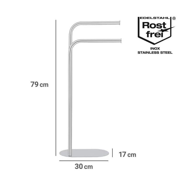 Wenko, metalowy stojak na ręczniki, Levante, wys. 79 cm