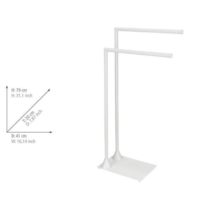 Wenko, metalowy wieszak na ręczniki hella, dwuramienny