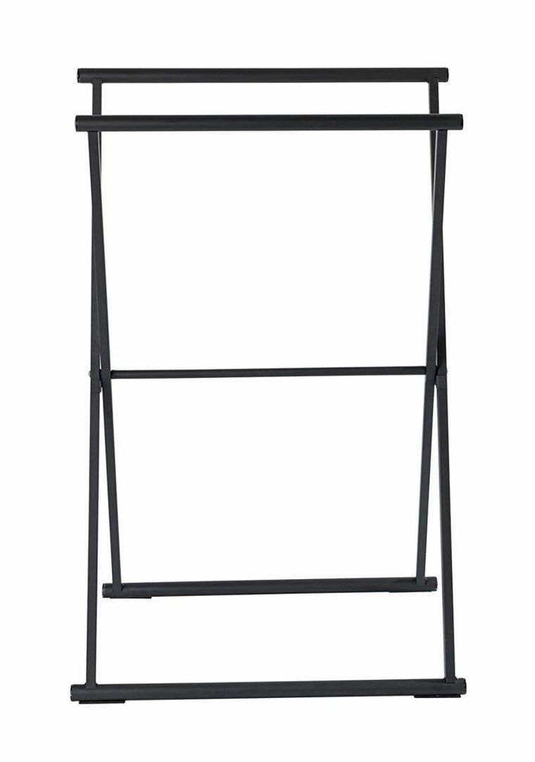 Wenko, składany wieszak na ręczniki i ubrania, Lava, czarny