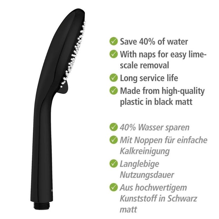 Wenko, słuchawka prysznicowa oszczędzająca wodę, Ø 11 cm