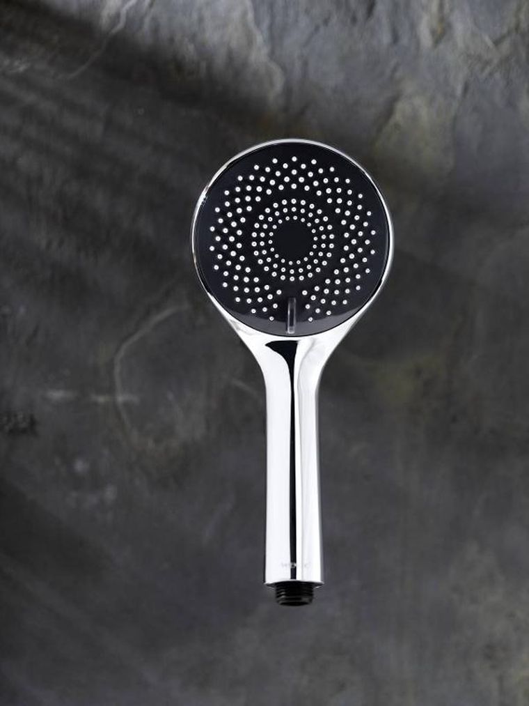 Wenko, słuchawka prysznicowa z funkcją oszczędzania wody, Ø 11 cm, 5 strumieni