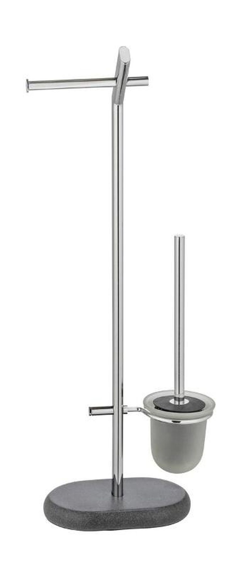 Wenko, stojak na papier toaletowy i szczotkę, Puro, stal nierdzewna