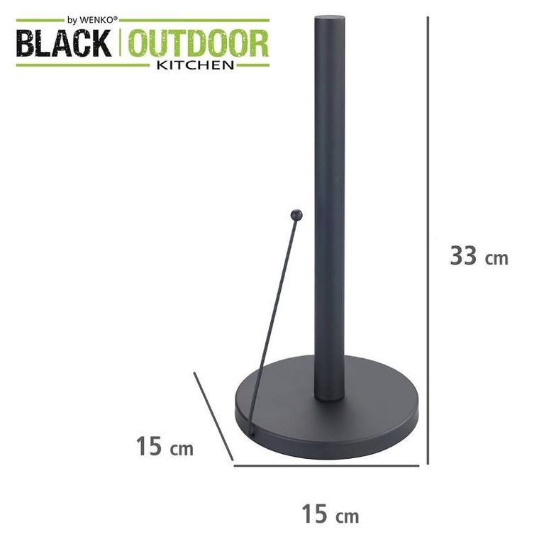 Wenko, stojak na papierowy ręcznik kuchenny, Outdoor Clayton, stal nierdzewna