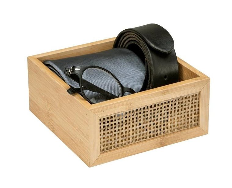 Wenko, taca na kosmetyki, Allegre bamboo, 15-7-15 cm