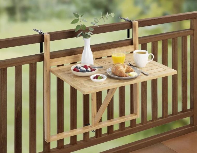 Wenko, Waikiki, składany stolik balkonowy na barierkę