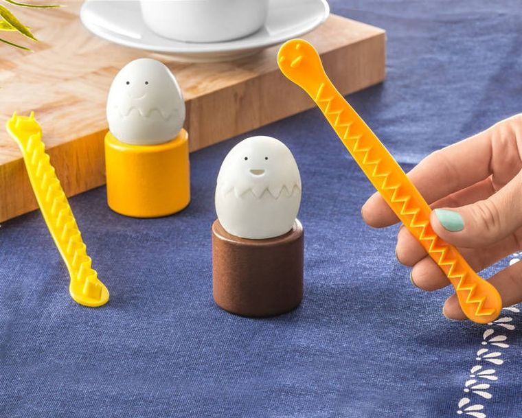 Wesołe jaja, wykrawaczki do jajek, 2 szt.