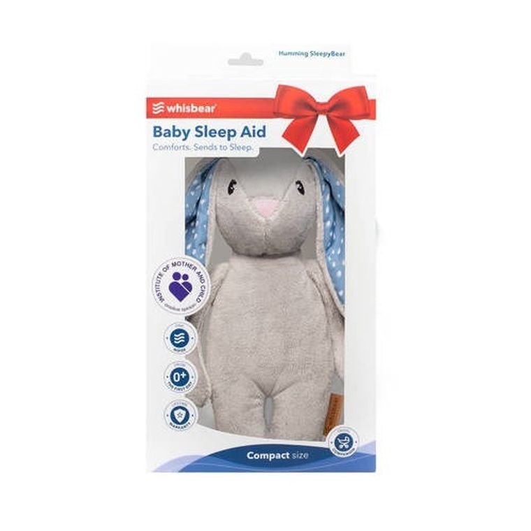 Whisbear, Felek, Królik, szumiąca maskotka, szara